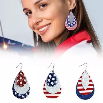 Серьги ручной работы из искусственной кожи для женщин, многослойные кожаные серьги-капельки, разные цвета, подвески для ушей из искусственной кожи разноцветный