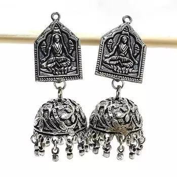 Серьги ручной работы из стерлингового серебра 925 пробы с натуральным драгоценным камнем 2,17 дюйма d2d29