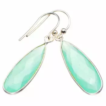 Серьги ручной работы из стерлингового серебра 925 пробы с натуральным аметистом и гранатом 1,5 дюйма D3716