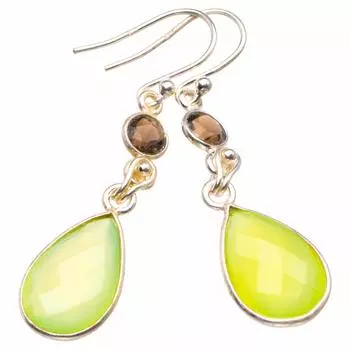 Серьги ручной работы из стерлингового серебра 925 пробы с натуральным аметистом и речным жемчугом 1,75 дюйма D3720