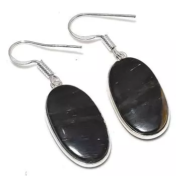 Серьги ручной работы из стерлингового серебра 925 пробы с натуральным драгоценным камнем Сонора 1,65 дюйма M9o99