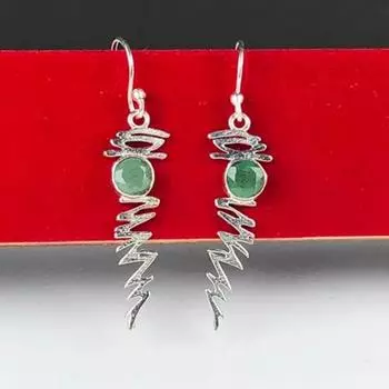 Серьги ручной работы с драгоценными камнями для девочек и женщин для процветания, легко носить 2 inch