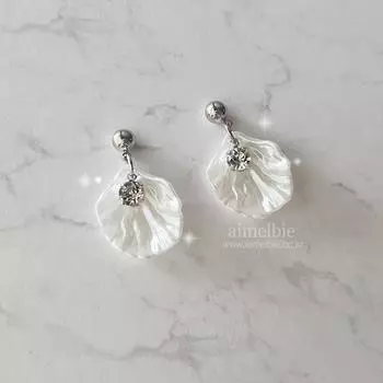 Серьги «Русалочка» — серебро, версия.