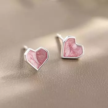 Серьги S925 Love Drip Glazed, высококачественные легкие роскошные серьги из стерлингового серебра для женщин, серьги Niche Design 925