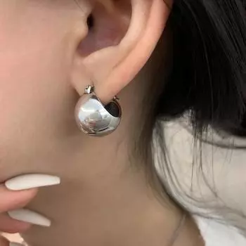 Серьги S925 с маленькими бобами, женские, французские, Ins, нишевые, ретро, доступные, роскошные, чувственные, темпераментные, стерлинговые серебряные серьги 925