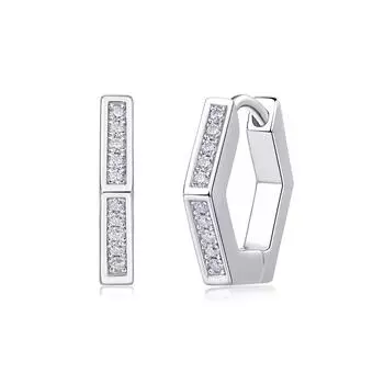 Серьги S925 Silver Mood Серьги Муассанит Украшения для ушей