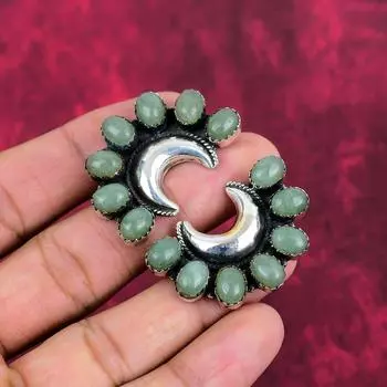 Серьги с аквамарином, драгоценные камни, серьги ручной работы из цельного серебра 925 пробы, ювелирные изделия последнего дизайна 1.57 Inches синий