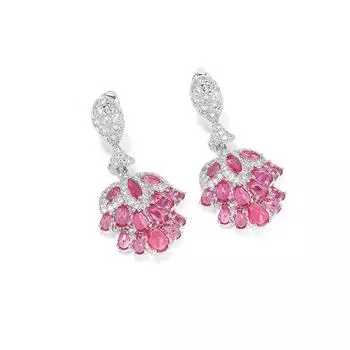 Серьги с бахромой в форме капли воды, серьги-феи, темперамент, передовая атмосфера, серьги-поклонники знаменитостей, милые, легкие, роскошные и изысканные розы красного