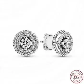 Серьги с блестками из стерлингового серебра S925 для дизайна оригинальных ювелирных изделий Diy