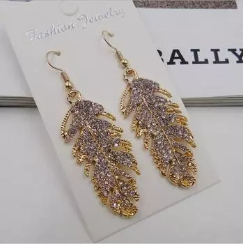 Серьги с блестящими каплями воды, висячие серьги-гвоздики, ювелирные украшения для вечеринок золотой