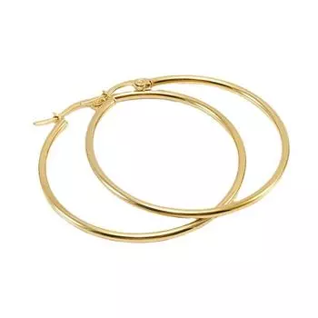 Серьги с большими кругами. Увеличенные серьги из титановой стали. Модные и классические серьги. Универсальный головной убор для женщин. 2.5cm