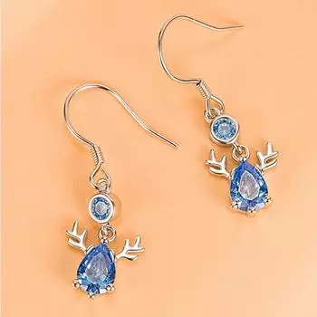 Серьги с бриллиантами, серьги, Cross-border Light Luxury High-end в форме оленя женского пола