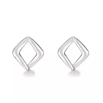Серьги с бриллиантами в геометрической форме для женщин, нишевый дизайн, высококачественные серьги в холодном стиле