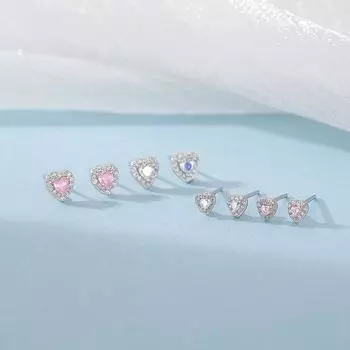 Серьги с цирконием Symphony Love для женщин Niche Ear Bone Nails Гипоаллергенные серьги, не требующие снятия