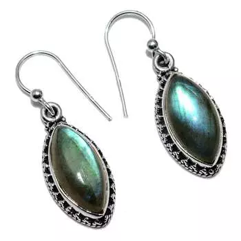 Серьги с драгоценным камнем цитрин, твердые серьги из стерлингового серебра 925 пробы, серьги ручной работы, ювелирные изделия, подарок для женщин и девочек, E-396 жёлтый