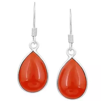 Серьги с драгоценными камнями из сердолика, Серьги-подвески, Подарок для нее, Серьги с ободом, Серебряные украшения, Женские серьги, Подарок для нее