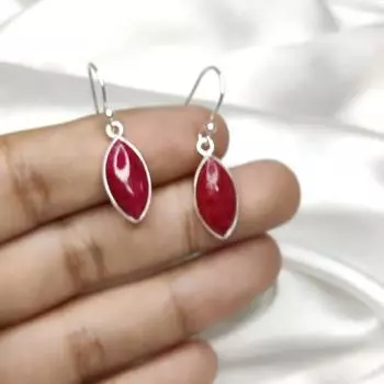 Серьги с драгоценными камнями красного оникса, серьги-подвески из стерлингового серебра 925 пробы с натуральными драгоценными камнями