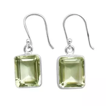 Серьги с драгоценными камнями перидот, твердые серьги из стерлингового серебра 925 пробы, серьги ручной работы, ювелирные изделия, подарок для женщин и девочек, E-3267 зелёный