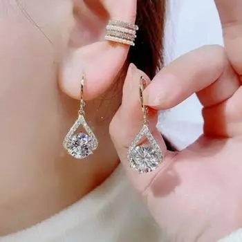 Серьги с геометрией из циркона Advanced Small Earrings