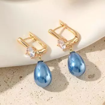 Серьги с имитацией жемчуга для женщин 2025 г., новые модные серьги в форме капли воды, золотые ювелирные изделия для вечеринок, аксессуары белый