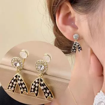 Серьги с искусственным жемчугом без пирсинга, роскошные серьги с зажимом для ушей