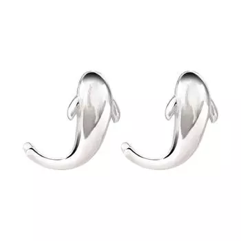 Серьги с изображением карпов кои на удачу, нишевый дизайн, высококачественные простые асимметричные серьги в виде маленьких свежих рыбок