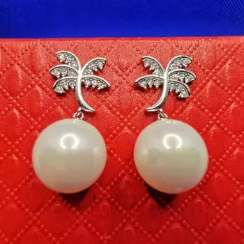 Серьги с камнем и жемчугом 925, ювелирные изделия для женщин, ювелирные изделия Siver 925, Orecchini Aros Mujer Oreja Bizuteria, серьги-капли с жемчугом и драгоценным камнем белый