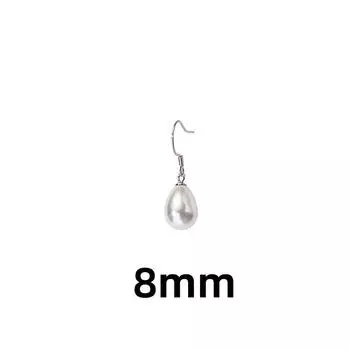 Серьги с каплями воды и жемчугом, женские, нишевые, нежность, темперамент, светская мода, барочные серьги с бусинами copper (white gold)