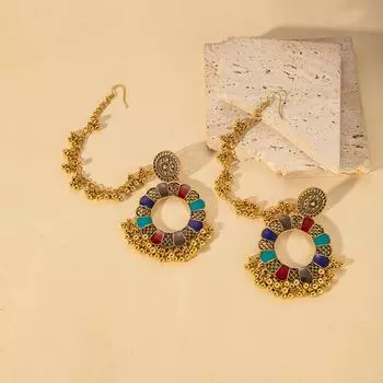 Серьги с кисточками из бисера для женщин, полые, в ретро-стиле, с подчеркнутой индивидуальностью, украшения в богемном стиле в подарок