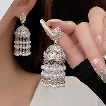 Серьги с кисточками из циркона в Европе и США, персонализированные модные серьги, роскошные серьги с высоким смыслом.