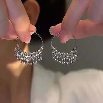 Серьги с кисточками в виде капель воды, женские модные дизайнерские высококачественные и универсальные серьги-капли