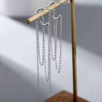 Серьги с крючками и кисточками для женщин, длинные, стильные, свежие и универсальные