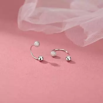 Серьги с круглыми бусинами — модные, простые, легкие, роскошные, удобные для поездок на работу, универсальные, серьги с индивидуальным дизайном