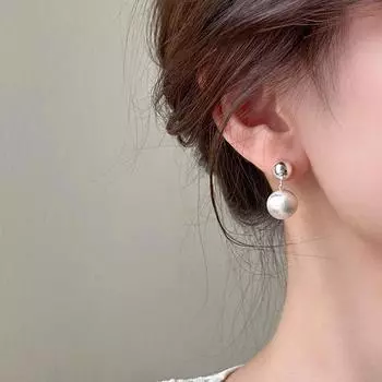 Серьги с круглыми бусинами, новые легкие роскошные серьги, нишевые и элитные