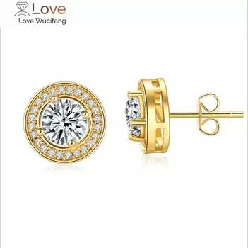 Серьги с кубическим цирконием AAA, круглые кристаллы от австрийских девушек, женские разноцветные модные украшения