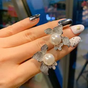 Серьги с микро-жемчужинами женская мода креативные украшения светская женская мода