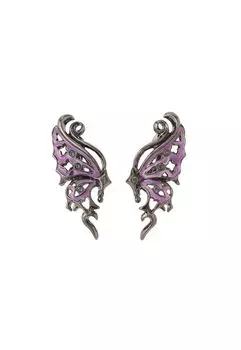 Серьги с мотивом бабочки SAME1485 XV [Anna Sui] фиолетовый