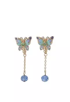 Серьги с мотивом бабочки SAME1500 XB [Anna Sui] синий