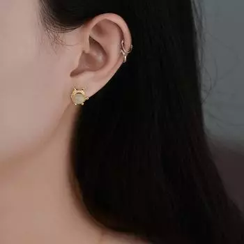 Серьги с нефритовым драконом, держащим благословения в год Дракона, национальный стиль и высококачественные серьги