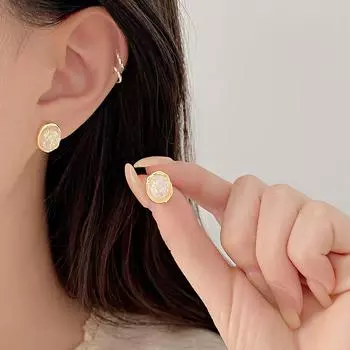 Серьги с овальным опалом, легкие, роскошные, высокого класса, серьги в форме яйца с чувством сладости