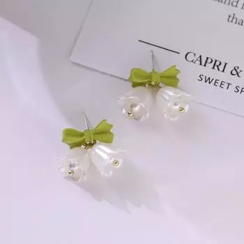 Серьги с подвесками для женщин, модные женские украшения зелёный