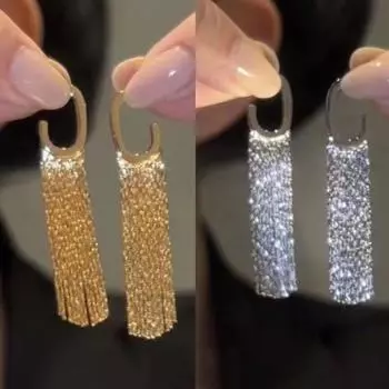 Серьги с подвесками для женщин, модные женские украшения золотой