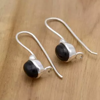 Серьги с подвесками из серебра 925 пробы с дымчатым топазом, серьги ручной работы с овальными драгоценными камнями, подарок для нее серый