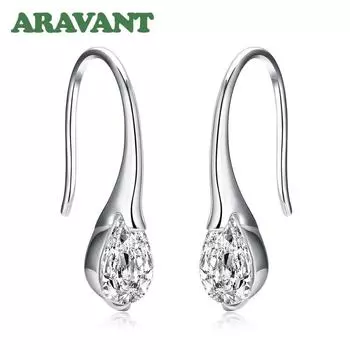 Серьги с подвесками из стерлингового серебра 925 пробы для женщин, модные украшения, подарки на день Святого Валентина