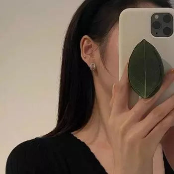 Серьги с полыми бриллиантами Niche Design для женщин, классный изысканный стиль для поездок на работу, геометрическая форма