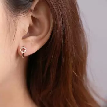 Серьги с полыми буквами и бриллиантами для женщин, новый стиль, модный нишевый дизайн, элегантные и высококачественные серьги