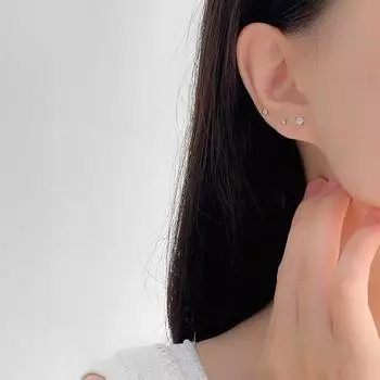 Серьги с полыми цветами, легкие, роскошные, милые, натуральные, изысканные, маленькие и проколотые серьги