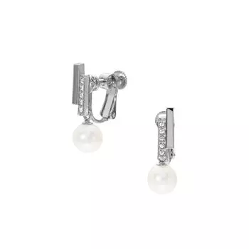 Серьги с пресноводным жемчугом VBPE5003 PF [Vendome Boutique] белый