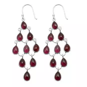 Серьги с рубеллитом, твердые серьги из стерлингового серебра 925 пробы, серьги ручной работы, ювелирные изделия, подарок для женщин и девочек, E-3388 розовый