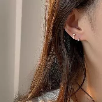 Серьги с серебряным покрытием S925, закручивающиеся пуговицы, гвоздики для ушей, красивые, модные, мужские, простые, популярные, холодного стиля, круглые серьги с вращающимися винтами